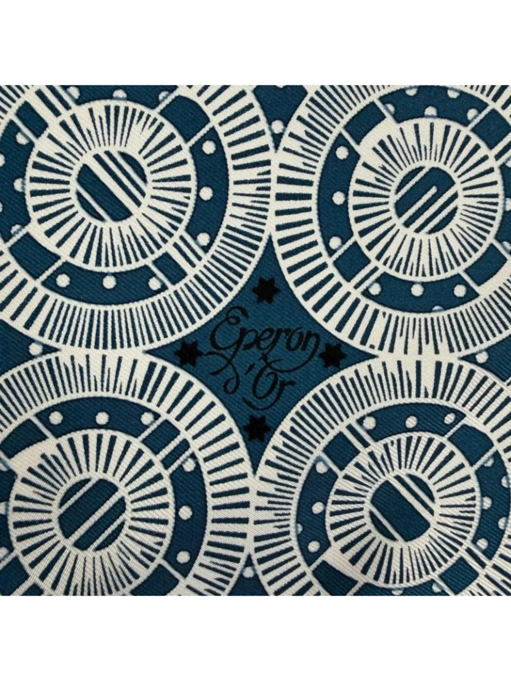 Hermes Carre 55 Apron Dole Bandana Silk 100% Scarf Blue